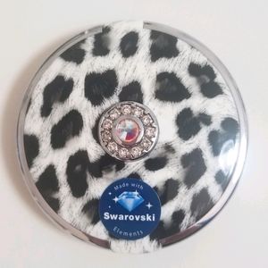 Leopard Print Compact w/ Swarovski Elements NWOT